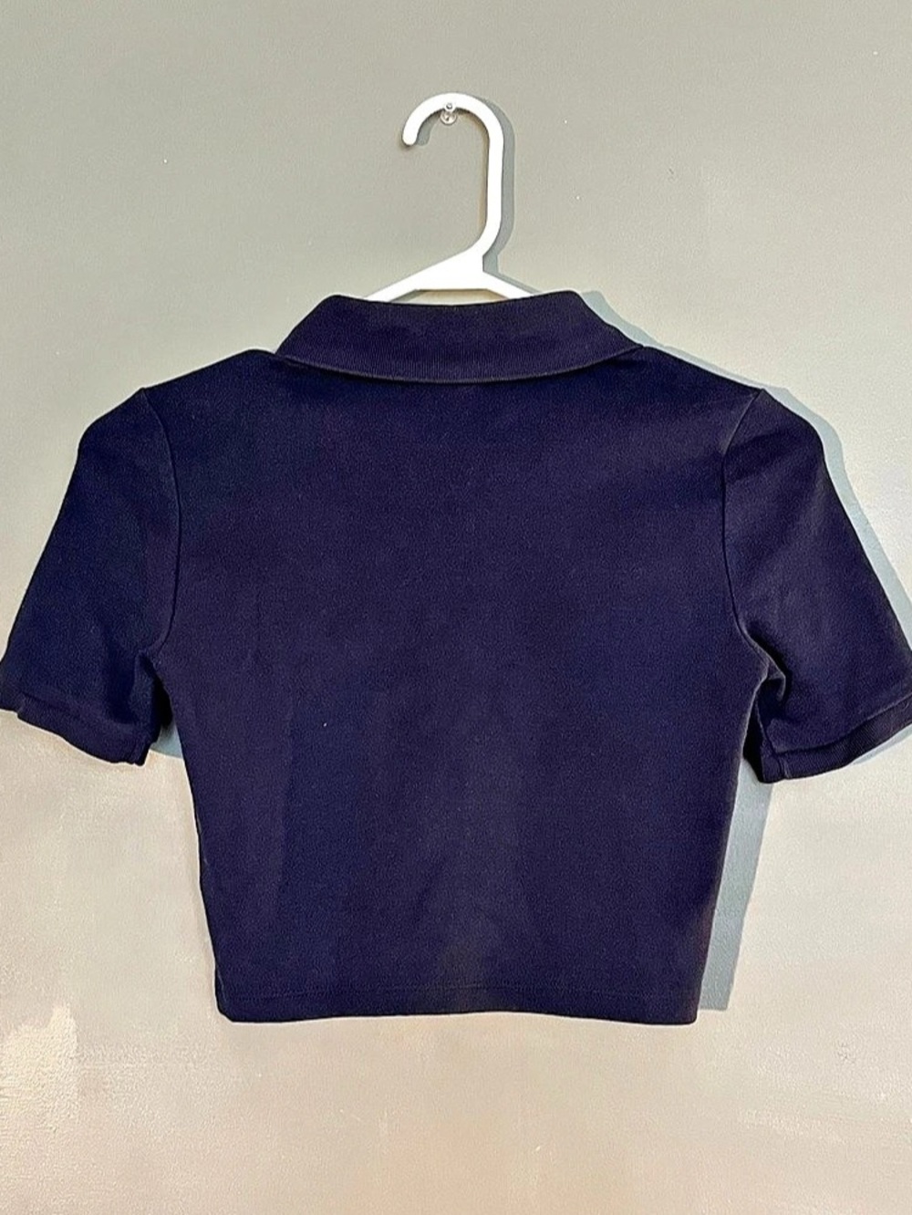 Sunday Best Audio Top Cropped Button Front Top Black 2XS - Picture 2 of 3